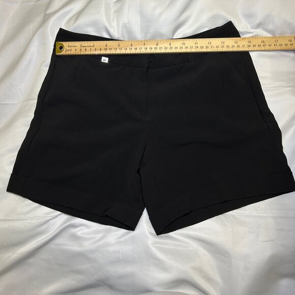 White House Black Market Dress Shorts Tailored Fit Cuffed Hem Black Women’s US 0 - Picture 8 of 13